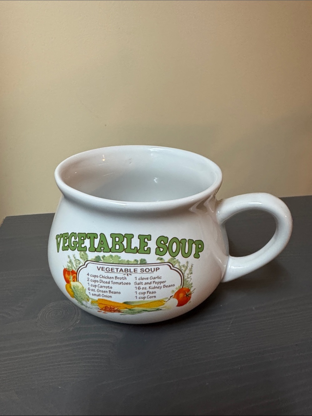 Dat'l Do-It Inc Vegetable Soup Bowl Vintage style recipe kitchen ware bowl mug